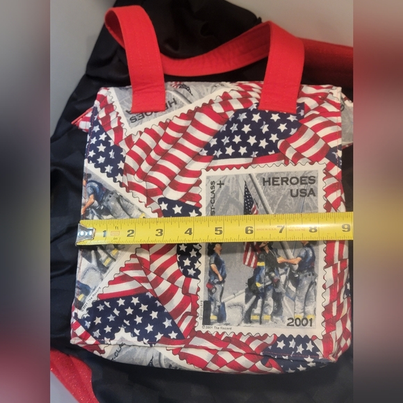 White Cross 2001 9/11 Memorial American Heroes Crafted Purse/Bag - Picture 14 of 16